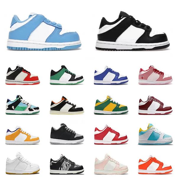

designer baby toddler sb kids skateboard shoes panda unc syracuse team red chunky dunks casual shoes boys girls sports sneakers students tra