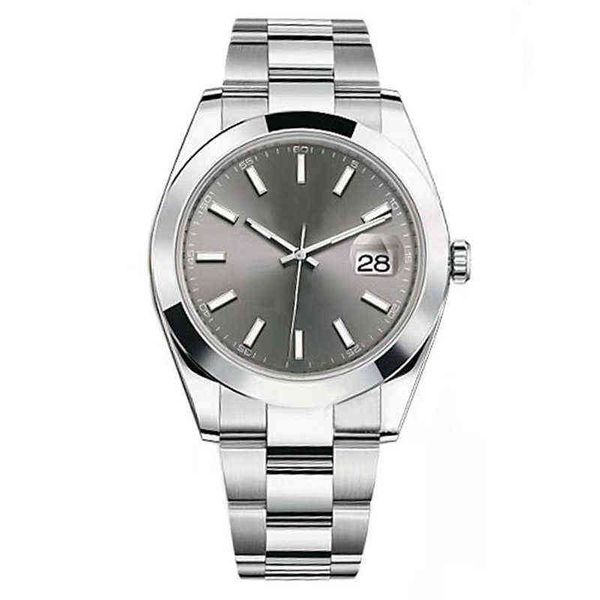 

huiya06 moon watchs mens selling watch scale 3 hands fashion style stainless steel watch automatic mechanical casual, Slivery;brown