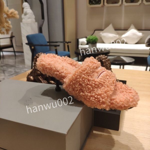 

2022 dress shoes genuine leather high heel classic womens sandals chunky heel mules square toe lady sliders fashion sandal slide, Black