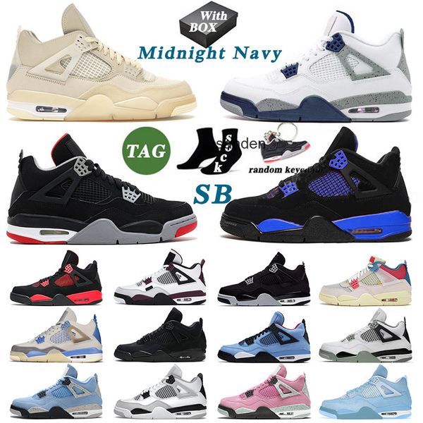 

casual shoes j4 retro new jumpman 4 4s iv designer basketball for mens womens with midnight navy military black cats cactus jack