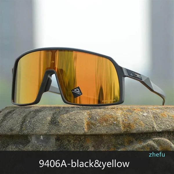 

Cycling Sunglasses Bike Eyewear Full frame TR9O Black polarized lens Outdoor Sport Sunglasses 3PCS Lens model 9406 MTB Cycle HQN5