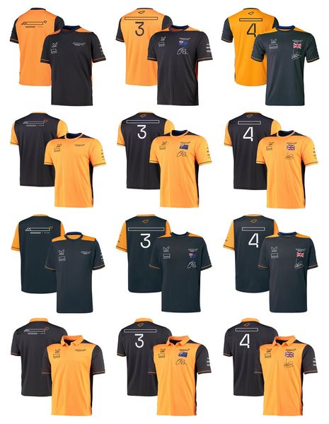 

new f1 t-shirt 2022 driver racing suit team joint casual short quick-drying t-shirt
