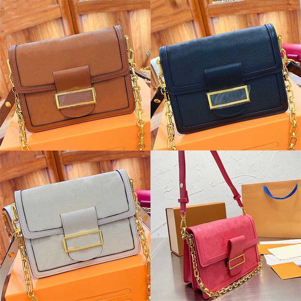 

classic dauphine mm it bag reverse coated canvas chain handbag designer small medium crossbody women luxury leather tufting shoulder bag