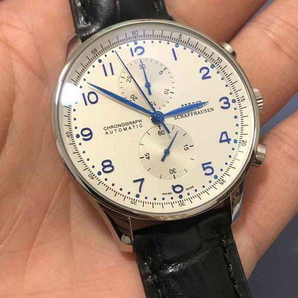 

luxury watches for men mechanics wristwatch portuguese men's timing function waterproof leisure business fashion on time tql6 designer, Slivery;brown
