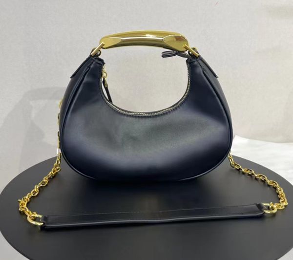

baby women's bag shoulder ford tofu light luxury tom crocodile leather bianca mini hobo tara real palmetto triple simple messenger a2, Black