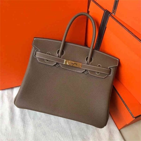 

bag designer birkins bags herme women leather buckle veratile litchi pattern togo leather bride handheld kely bag handmade women bag