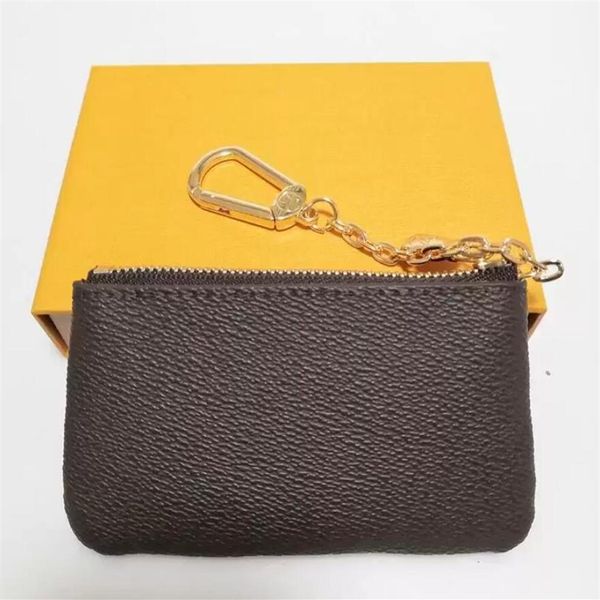 

fashion 5 colors key pouch men women wallets coin purse designer card holders zipper pocket mini wallet small leather bags265z, Red;black