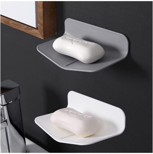 

self adhesive soap dish with draining bar soap holder for shower wall mount soap tray dishes plastic soaps saver sink drill free