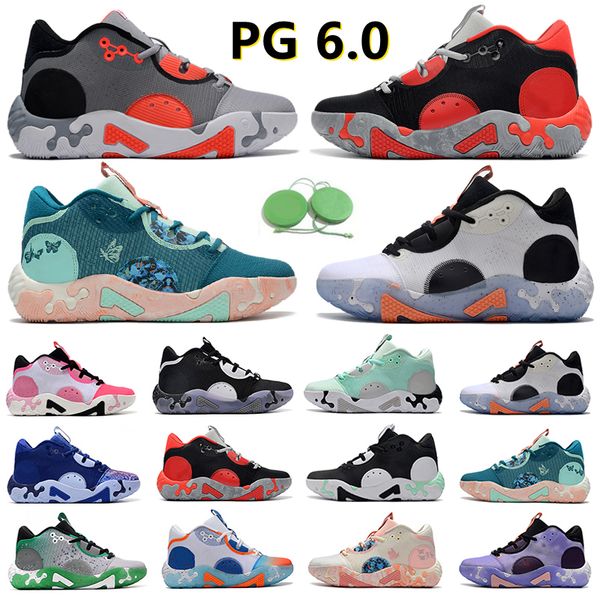 

paul george pg 6 mens basketball shoes sneaker fluoro all star white black mint blue paisley bred infrared fog grey painted pg6 mens trainer