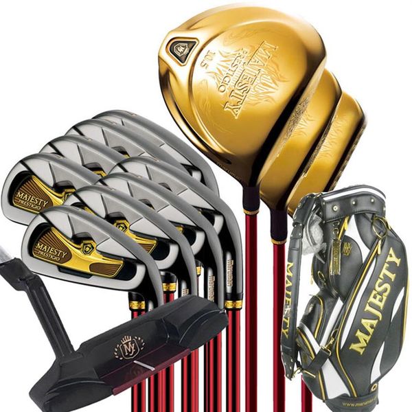 

new golf clubs maruman majesty prestigio 9 complete clubs set driver wood irons putter and golf bag graphite golf shaft full set320w
