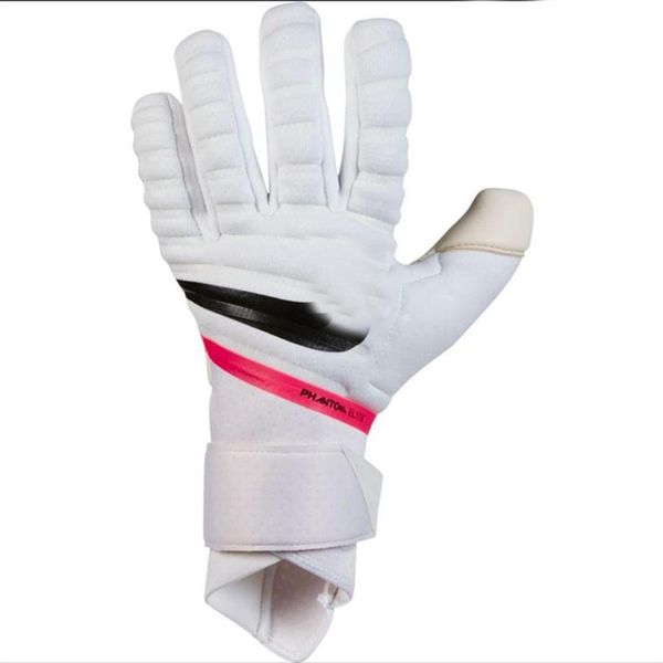 

gk phantom elite latex goalkeeper gloves no finger protection thickened soccer goalie gloves professional football goalkeeper glov271g, Black