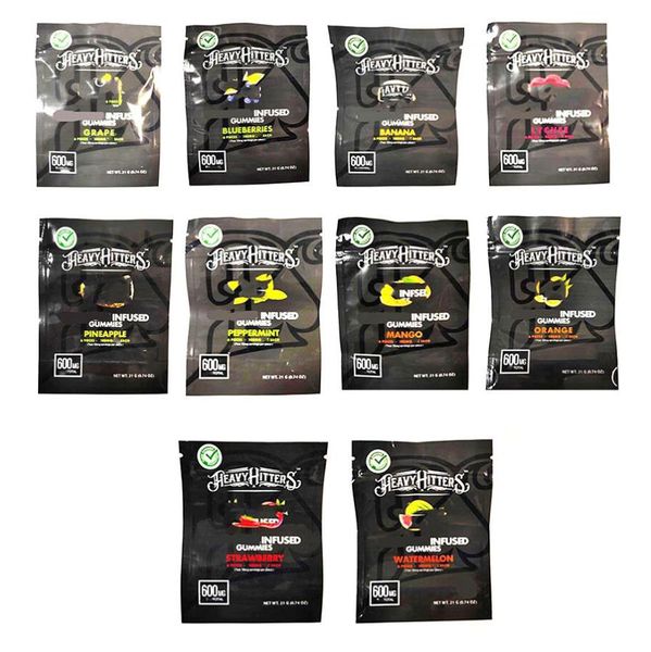 

600mg gummies mylar packing bag resealable packaging bags edible zip lock gummy