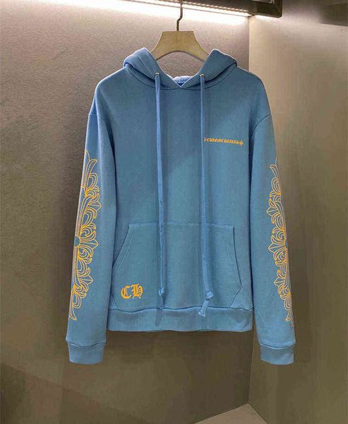 

men's clothing fleece factory chrx blue sanskrit letter flowered arm hoodie for men and women pdjoaw72, Black