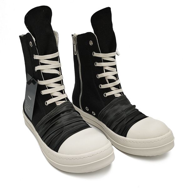 

men women ankle canvas boot designer platform boots black silk lace up high trainers real learther causal male sneaker shoes with box