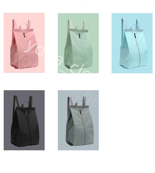 

lu-004 yoga bag couple outdoor travel leisure foldable easy storage outer waterproof coating single-shoulder portable simple backpack