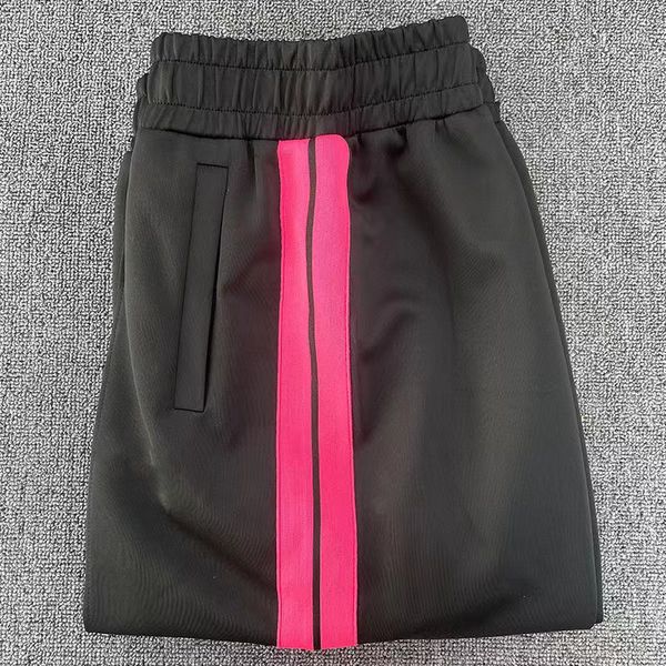 

designer men palm pant print fashion style long pants casual mens rainbow jogger stripes drawstring asian size yf5, Black