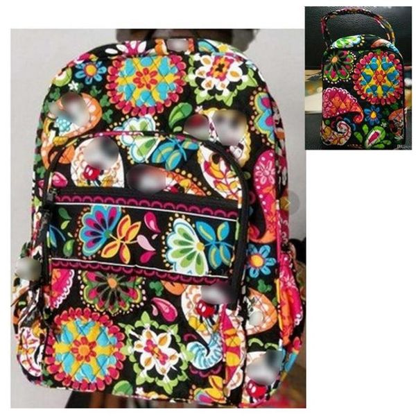 

cartoon cotton backpack school bag match with cartoon lunch bag352k