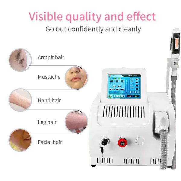 

portable ipl opt e-light hair removal machine multifunction skin rejuvenation laser epilator three colors beauty machine spa use, Black