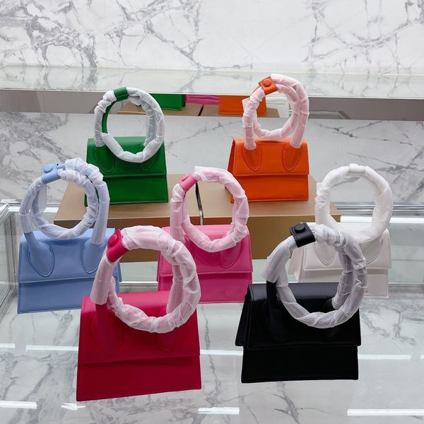 

2022 r luxury ladies casual shopping bag vintage handbags leather one shoulder luxury handheld wallet 7 solid colours 18cm