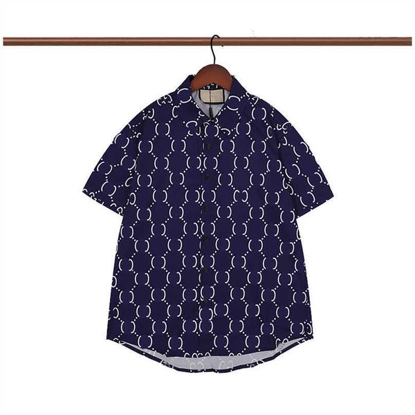 

22ss designer shirt mensblack splash ink print bowling shirt hawaii floral casual shirts men slim fit short sleeve dress hawaiian t-shirt, White;black