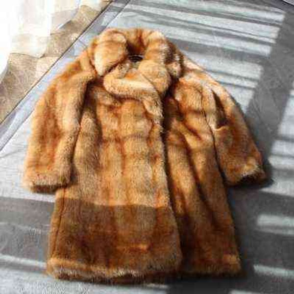 

brand high-end new style fashion women faux fur coat 18s44 t220810, Black