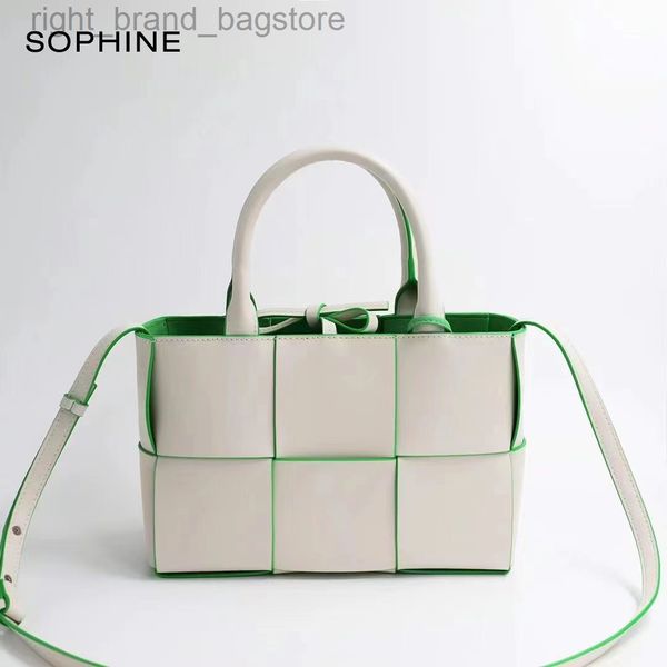 

fashion brand designer style women casual tote woven leather shoulder composite bag lady's handbag w220810