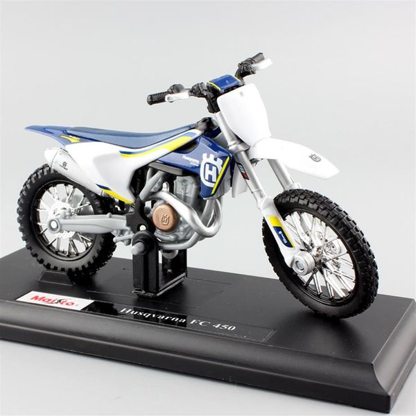 

1 18 scale maisto my husqvarna fc 450 motorcycle enduro racing diecast model dirt bike motocross off road replica model kids toy317a