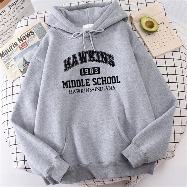 

letters school 1993 printing hoodie spring winter warm fleece sweatshirt fashion fitness hip hop streetwear 220811, Black