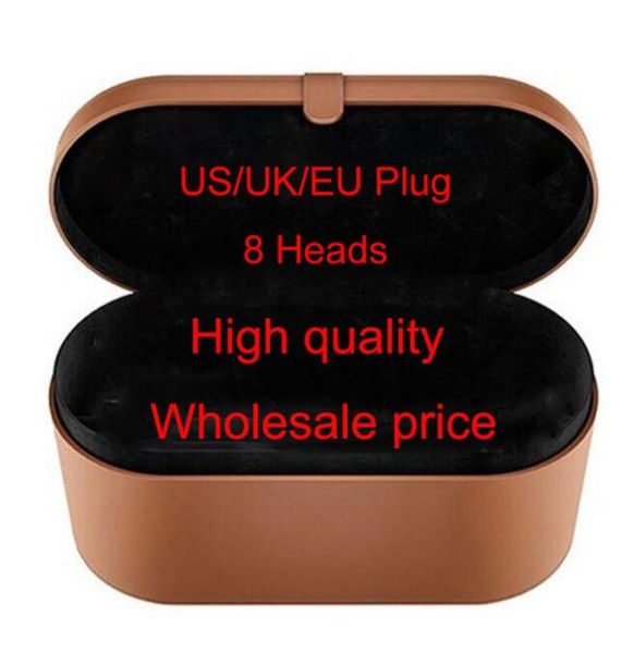 

8 heads multi-functional hair curler hair dryer automatic curling iron styling device gift box for rough and normal irons dropship new color