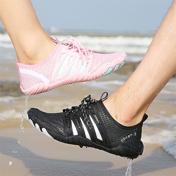 

vanmie water sport shoes men summer beach sneakers barefoot for swimming sock aqua women 36 47 220811, Black