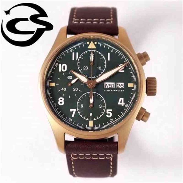 

diver luxury mechanical watch zf factory 43mm 3777 7750 multifunctional movement brand bronze, Slivery;brown