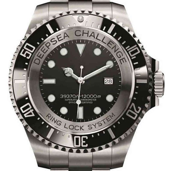 

mens watch 54mm big challenge stainless steel automatic mechanical ceramic bezel sapphire sport limited heavy weight, Slivery;brown