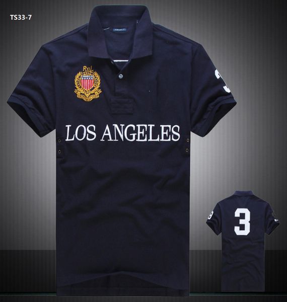 

wholesale 2140 summer new polos shirts european and american men's short sleeves casualcolorblock cotton large size embroidered fashion, White;black