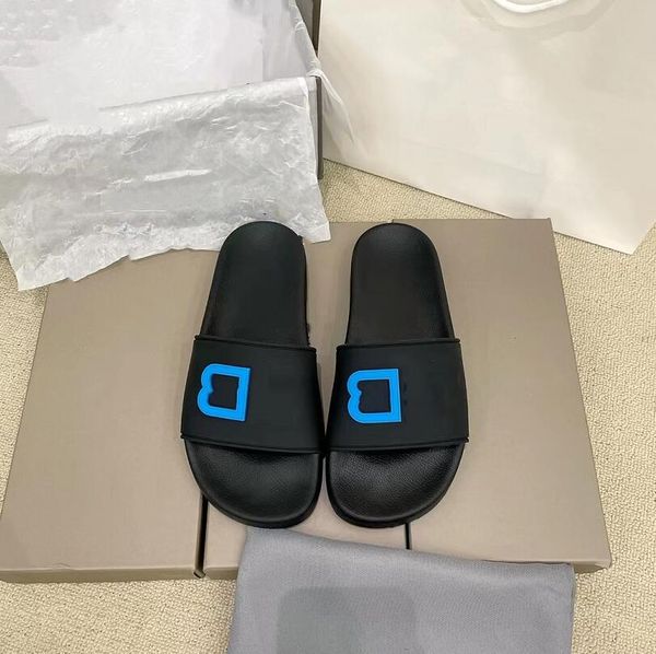 

designer night lights slippers letters leisure bathroom slipper men women couples flat bottom sandal summer beach shoe sandal, Black
