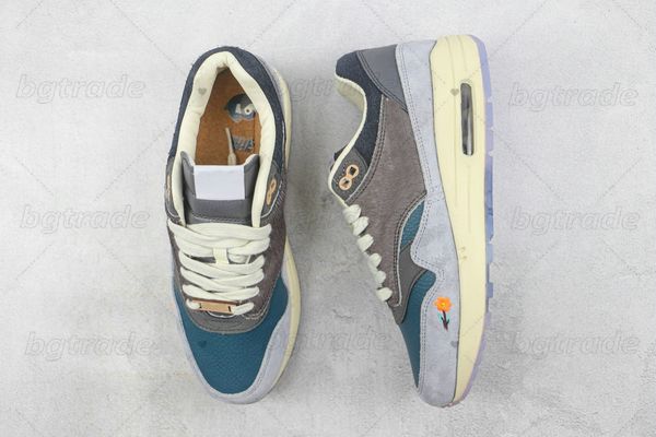 

2022 women mens designer casual running shoes kasinas x 1 1s low sports sneakers 87 won-ang grey waves light madder root platform trainers