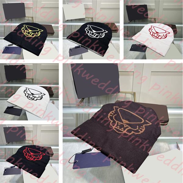 

women print beanie cap warm wool skull cap fashion soft knitted hats men designer letter beanies, Blue;gray