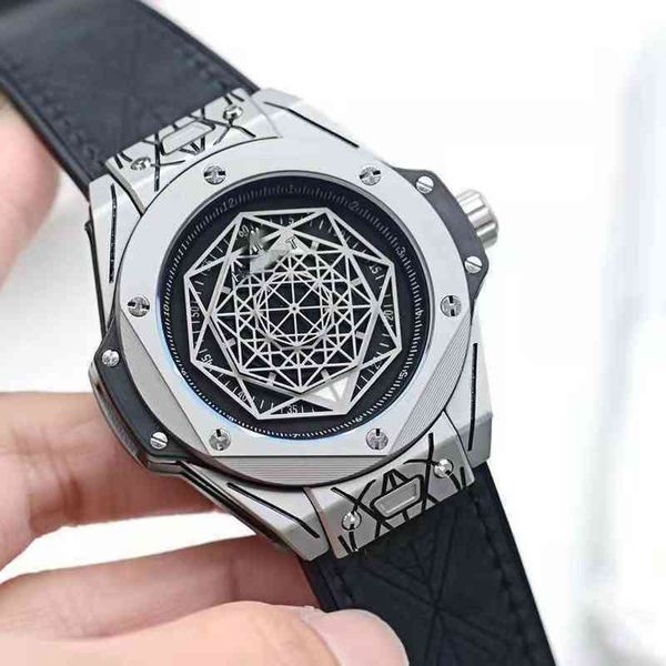 

hublo same first generation tattoo series business mechanical waterproof men's watch, Slivery;brown