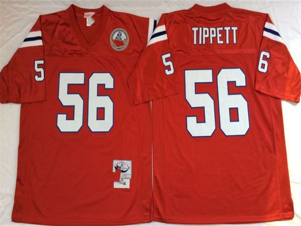 

ncaa 75th vintage football jerseys 56 andre tippett 73 john hannah 12 brady, Black;red