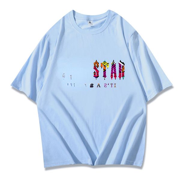 

letter printed short sleeve t-shirt men's and women's fashion cotton summer casual loose jumper, White;black