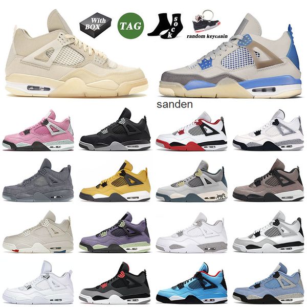 

with og jumpman 4 4s iv mens basketball shoes sail university pink black cat pure money seafoam canyon purple infrared trainers sneakers