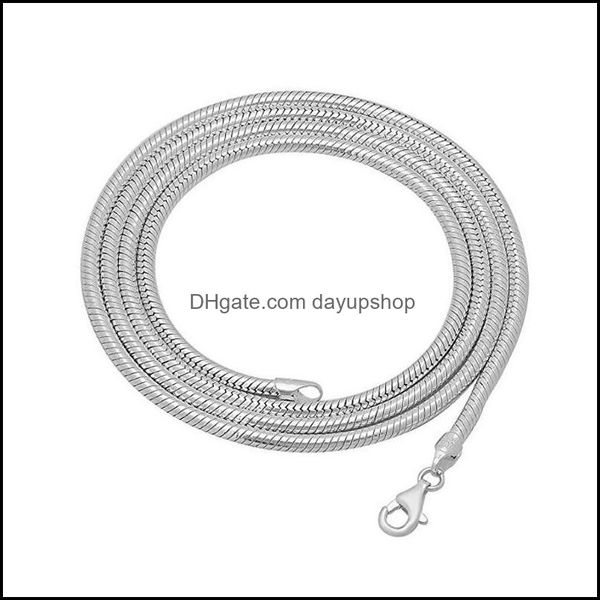 

chains necklaces pendants jewelry double nose sier plated 2 mm round snake chain statement luxury diy f dhe2t, Silver