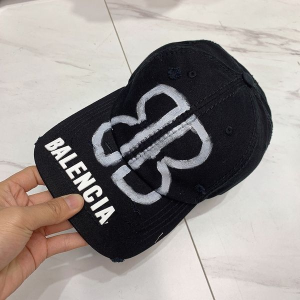 

casquette women ball caps baseball personality solid cotton street cap graffiti fashion hat luxury bb contrasting colors, Blue;gray