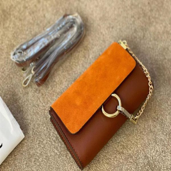 

small faye shoulder bag smooth designer luxury woman calfskin stitching suede handbag chain ladies wallet purse c0vi#303t
