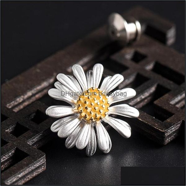 

pins brooches jewelry 925 sterling sier brooch daisy flower ins celebrity style pins women romantic fine luxury gi dhsru, Gray