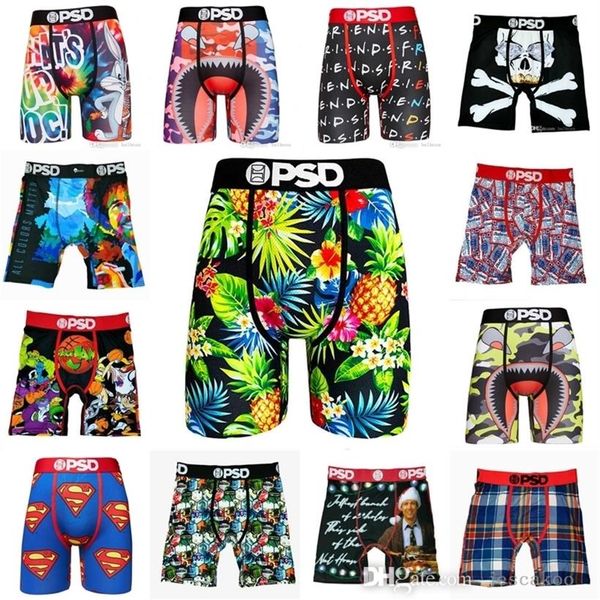 

designer underpants for mens ice silk quick dry shorts with bags fashion printed boxers breathable underwear clothes354f, Black;white