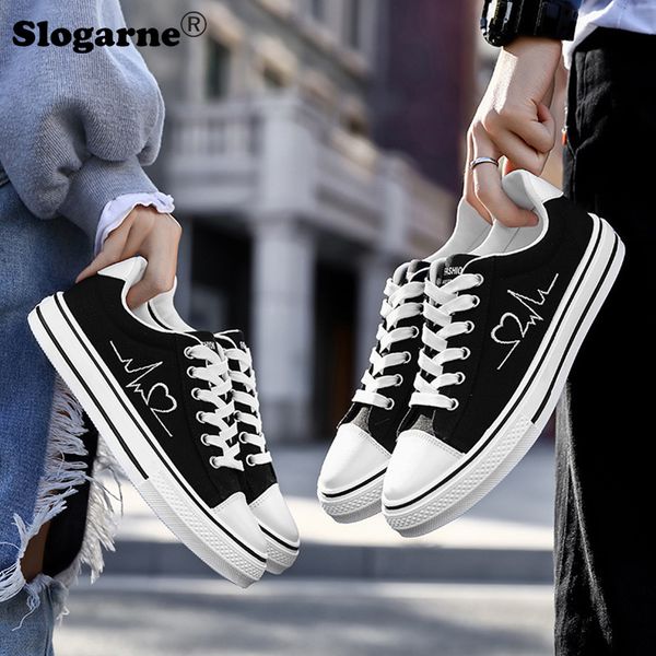 

arrival casual shoes for men women canvas sneakers walking sports chaussures femme 220811, Black