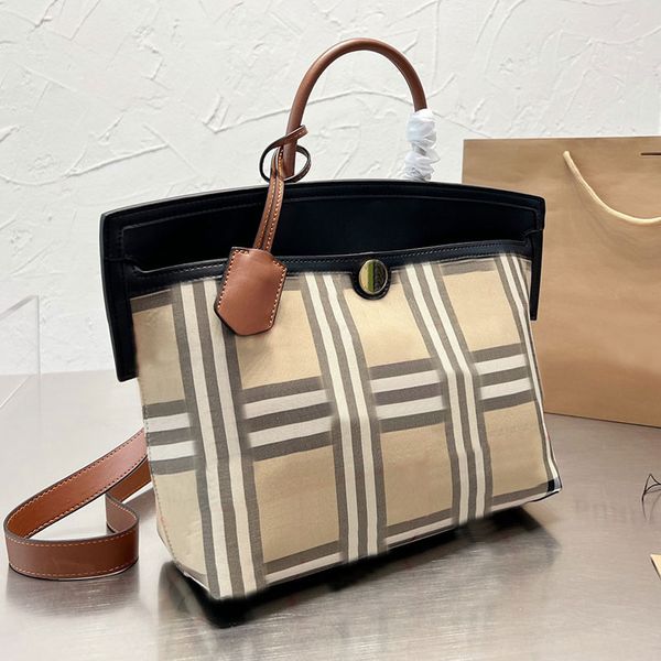 

handbag purse plaid shopping bags totes linen tartan lady crossbody shoulder bag the tote bag handbags pouch double pocket fashion letters r