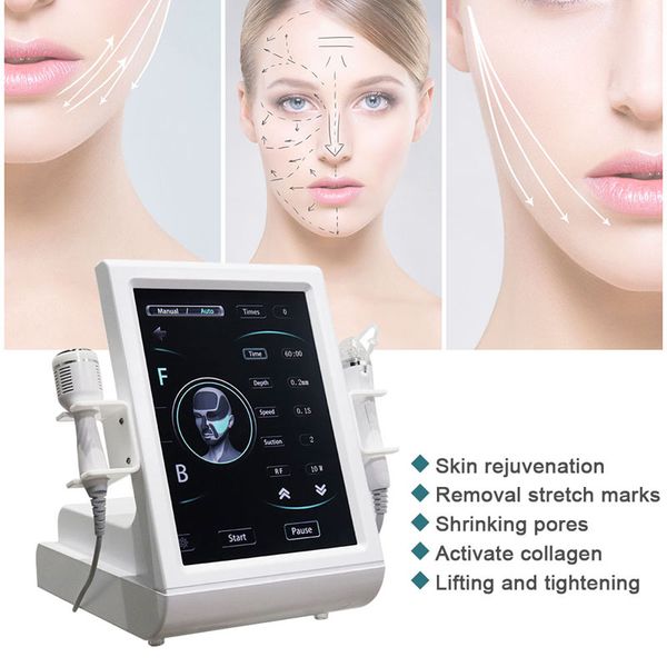 

multifunction 2 in 1 rf fractional microneedling skin tightening radiofrequency wrinkle remover with cool hammer face lift wrinkles stretch
