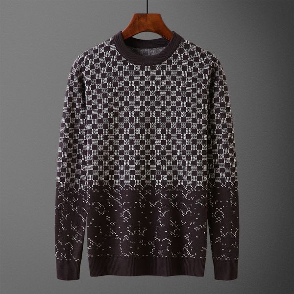 

autumn winter designer men's sweaters knit embroidered letters sweatshirt crewneck pullover men's women hip hop sweaters, White;black