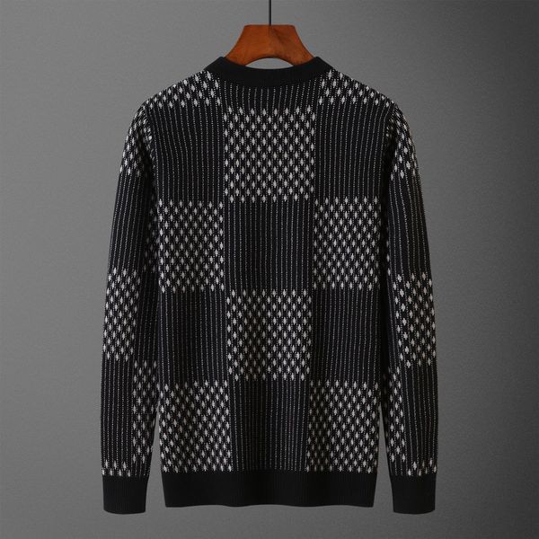 

2022 popular men designer sweater letter embroidery winter autumn sweaters, White;black